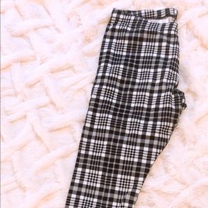 Plaid leggings